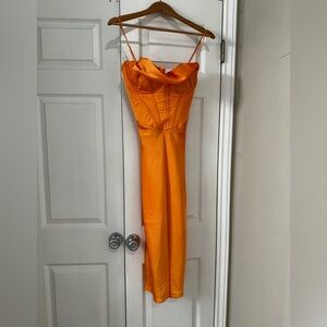 House of CB Satin Corset Dress